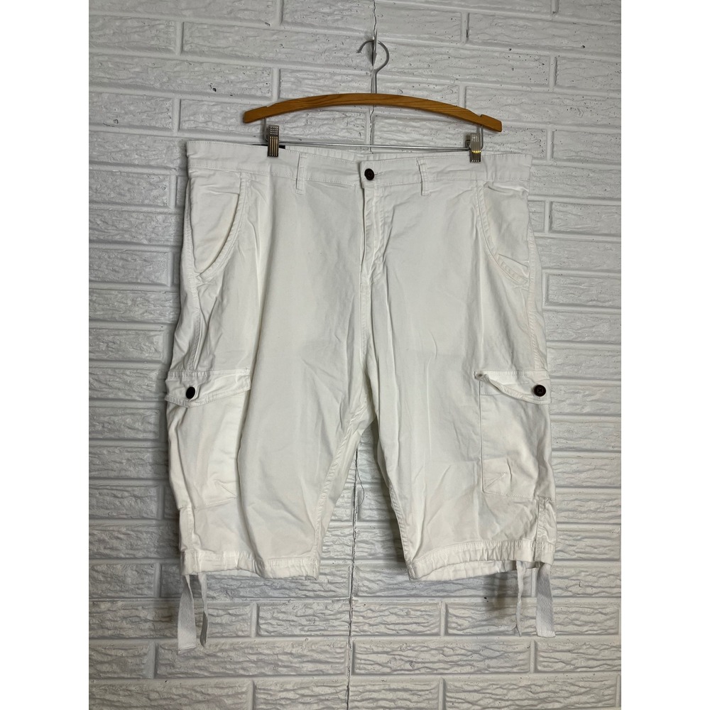 Jordan Craig white cargo shorts Men's size‎ 42 trendy retro casual summer